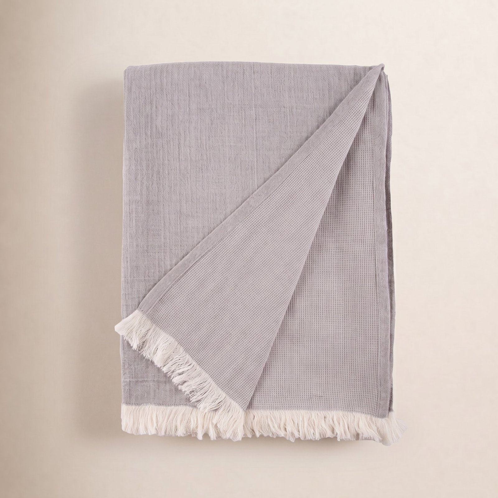 Cotton Throw Blanket, Shale 