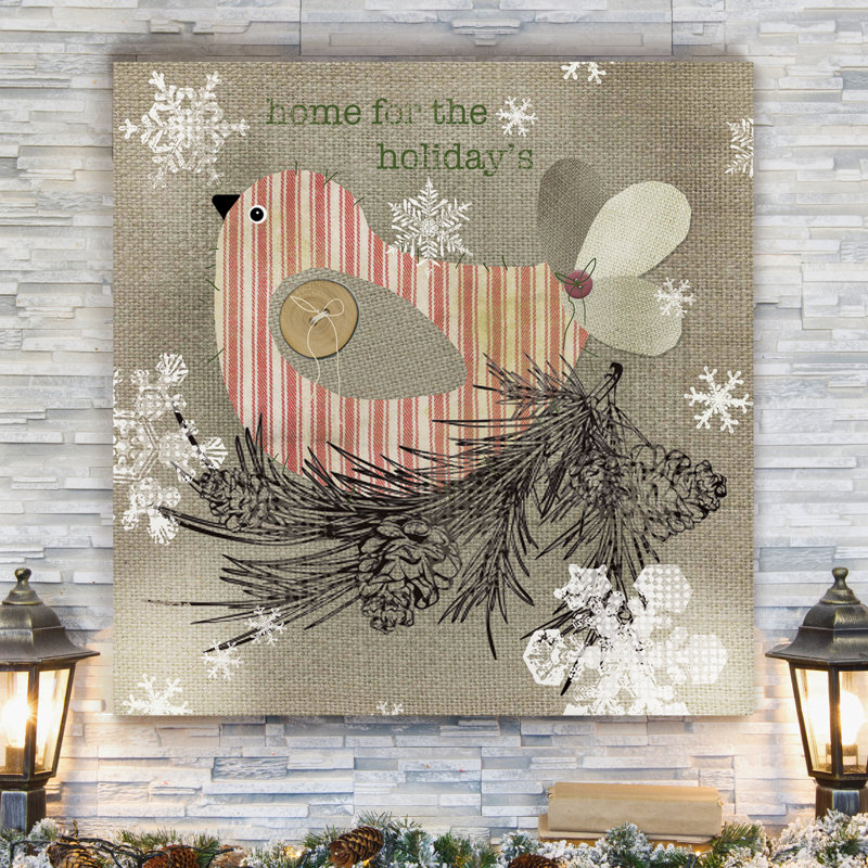 Toile de jute - impression, H 32 po x l 32 po x P 1,5 po, Toile tendue
