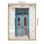 «Blue Door Naxos» par Wrenn, reproduction d'art sur toile encadrée-700452775