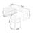 62.99" Burlywood L-Shaped Solid Wood Office Sets