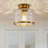 Lonnetta Glass Semi Flush Mount Ceiling Light-128004512