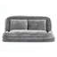 Canapé-lit double en chenille double pour chiens et animaux de compagnie très grand gris clair-1811202765