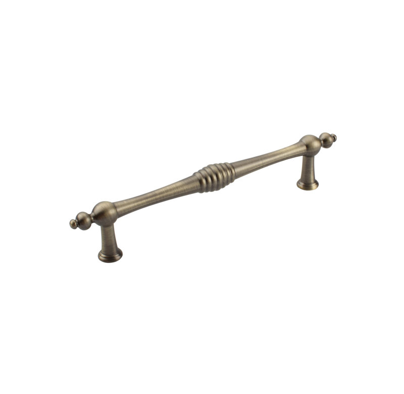 Poignée barre 5 1/16" au centre Colonial, Bronze antique