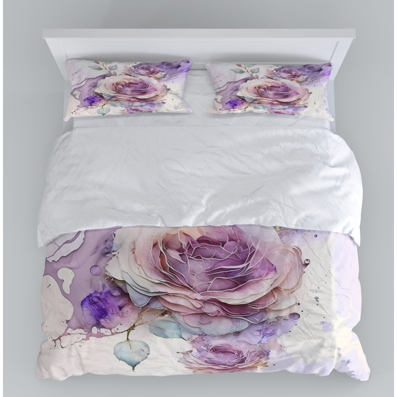 Floral Duvet Cover, Queen Duvet Cover + 2 Queen Shams
