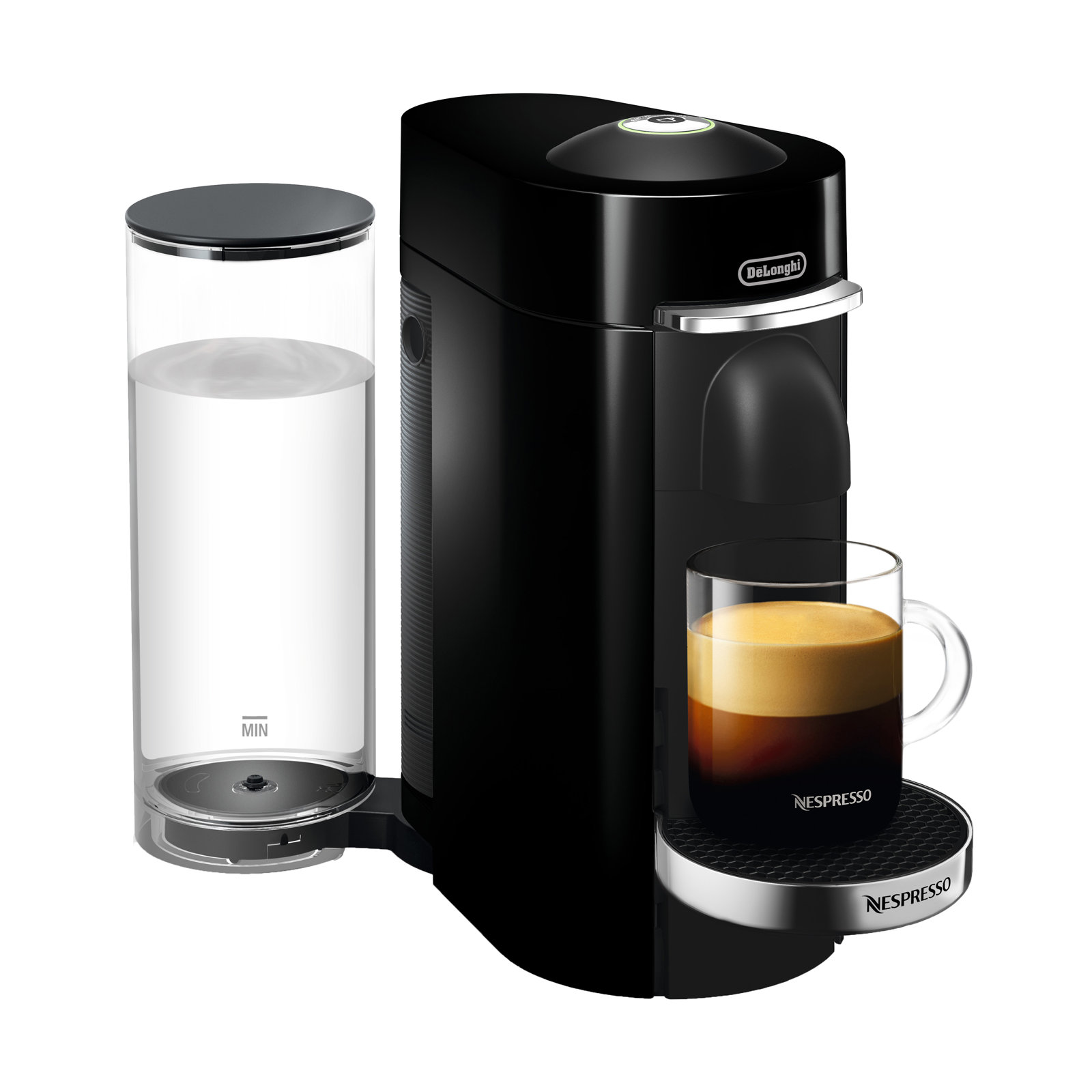 Nespresso VertuoPlus Deluxe Coffee and Espresso Maker by De'Longhi, Black