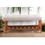 Banc en tissu gris clair Charla-1921742418