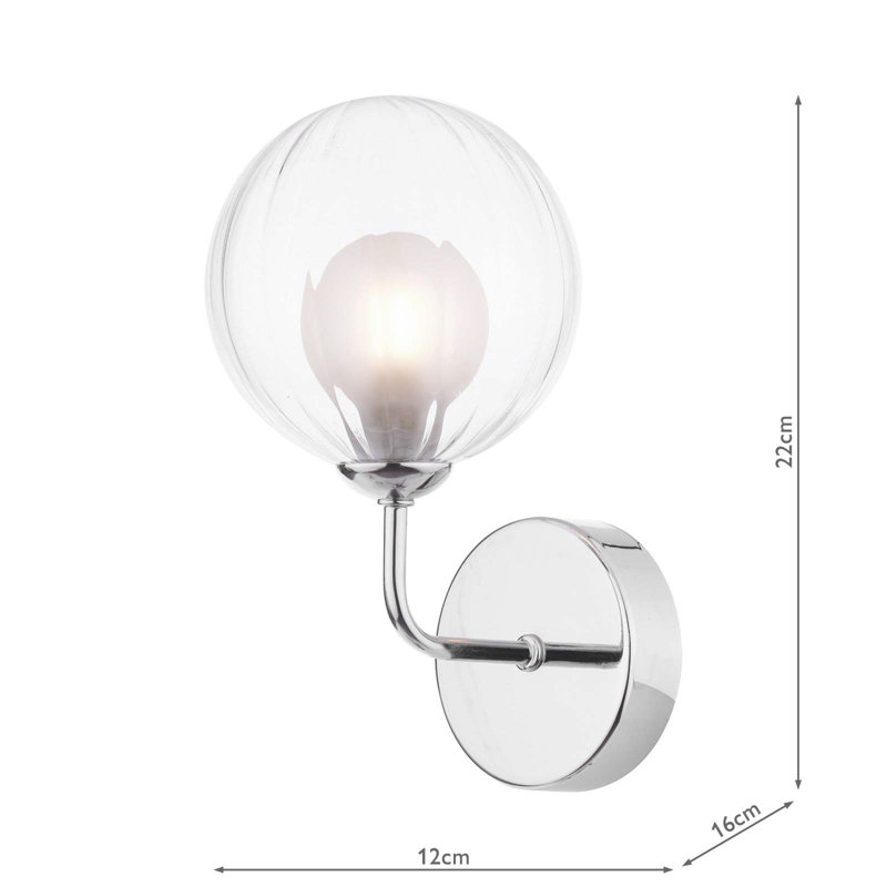 Wall Light, Polished Chrome