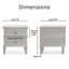 Jupiter Arlan End Table Nightstand with Drawers