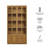 Eich Solid Wood And Glass Display Cabinet In Oak-2022255839