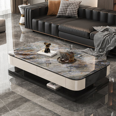 Table basse italienne en pierre micro-cristalline