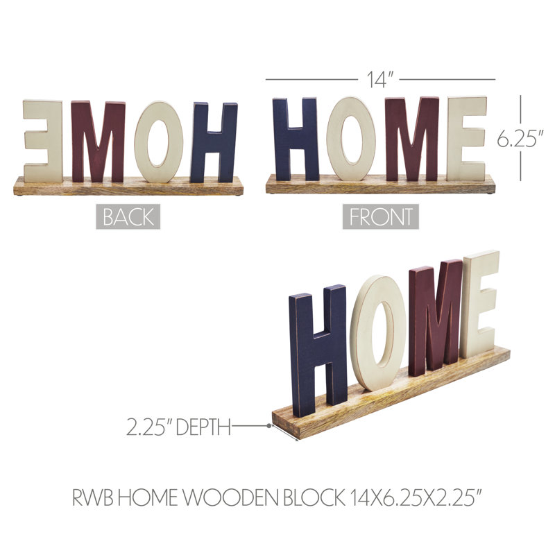 Higher Glory Handmade Text & Numbers Decorative Plaque / Box Sign