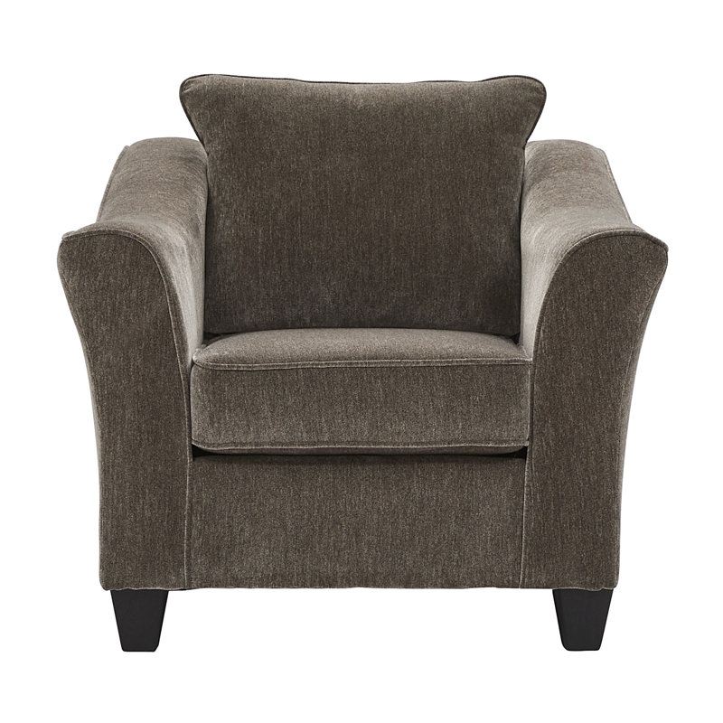 Fauteuil club 43 po à accoudoirs évasés et rembourrés - Cachemire châtaignier, Cachemire châtaignier