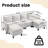 6-Piece 101'' Upholstered U-Shape Sectional-163928661