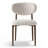 5-Piece Round Dining Set With Pedestal Table And Upholstered Chairs-42673136