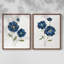 Coquelicots bleus - reproduction encadrée de qualité supérieure - prête à être accrochée - aucun clou requis - aucun clou requis-671805632-671805639