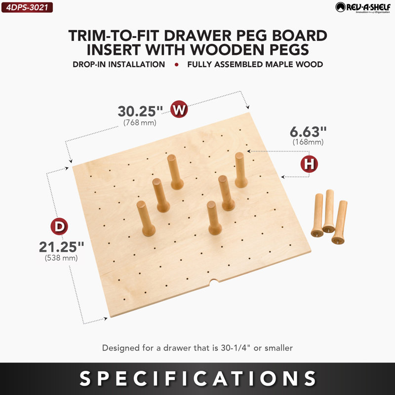 Organisateur de tiroir à découper Rev-A-Shelf , 30 po x 21 po
