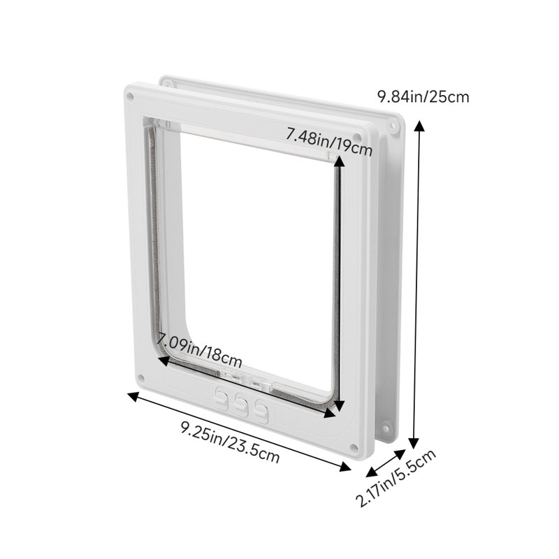 Plastic Pet Gate Accessory, 25" H x 23.5" W x 5.5" D