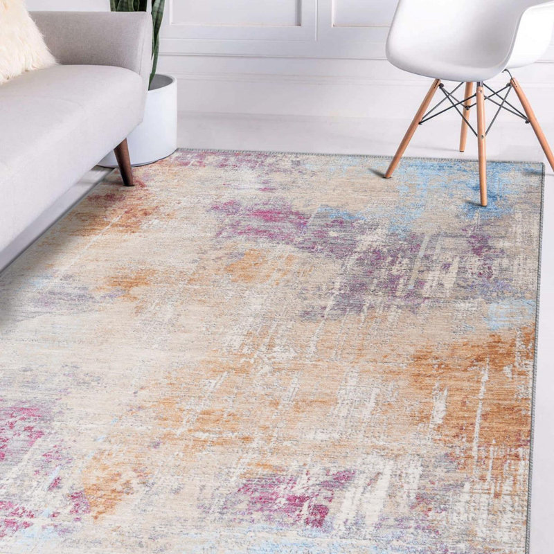 Nottingham Abstract Brown Area Rug, Rectangle 6' x 9'