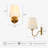 Lidia 1-Light Dimmable Metal Armed Sconce