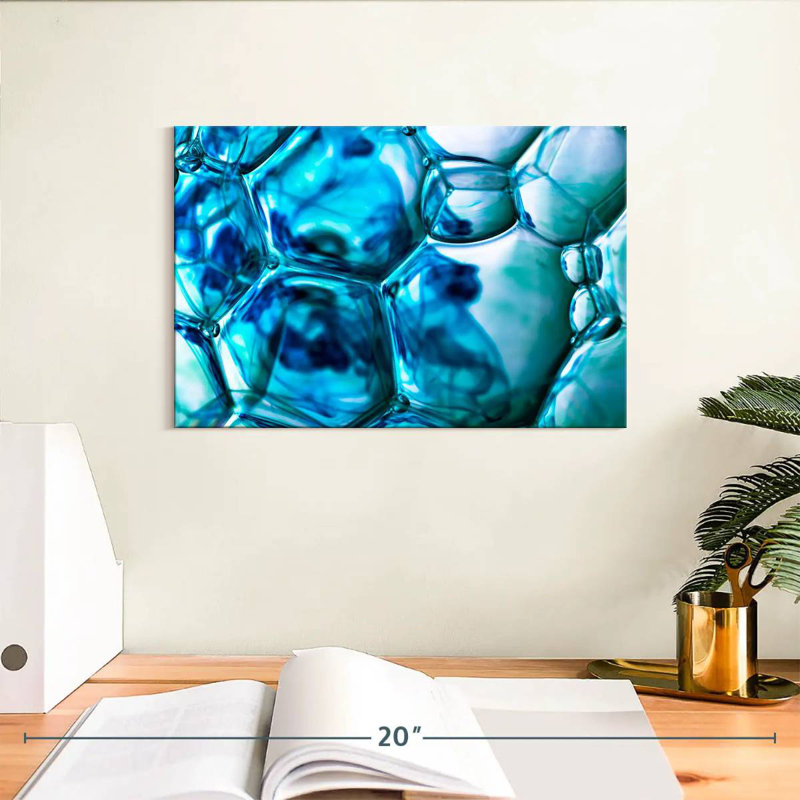 Avery Blue Bubbles, 8" H x 12" W