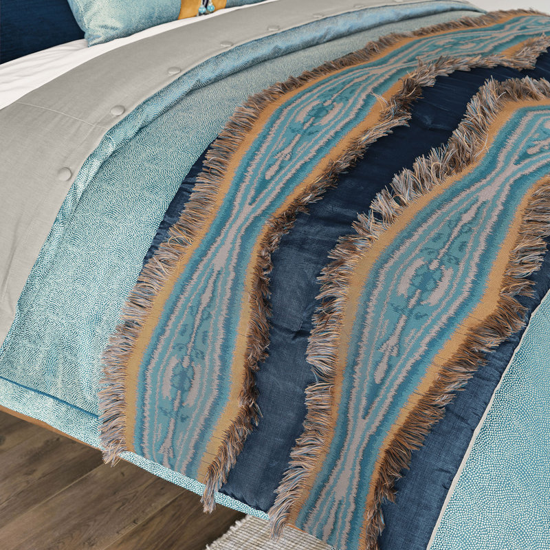 Montaigne Abstract Bed Runner, King