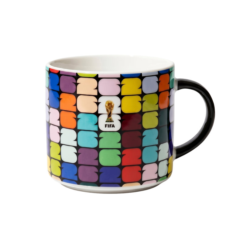 Tasse de trophée de la Fifa 21,9 oz / 650 ml glaçure couleur New Bone China