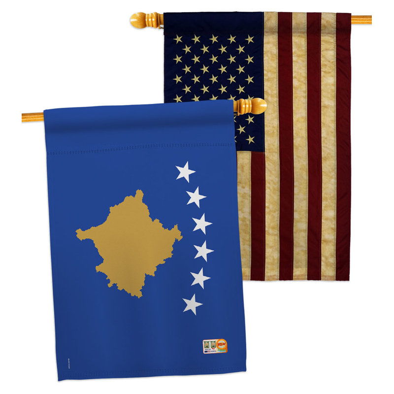 Double Sided 40'' H x 28'' W Polyester House Flag