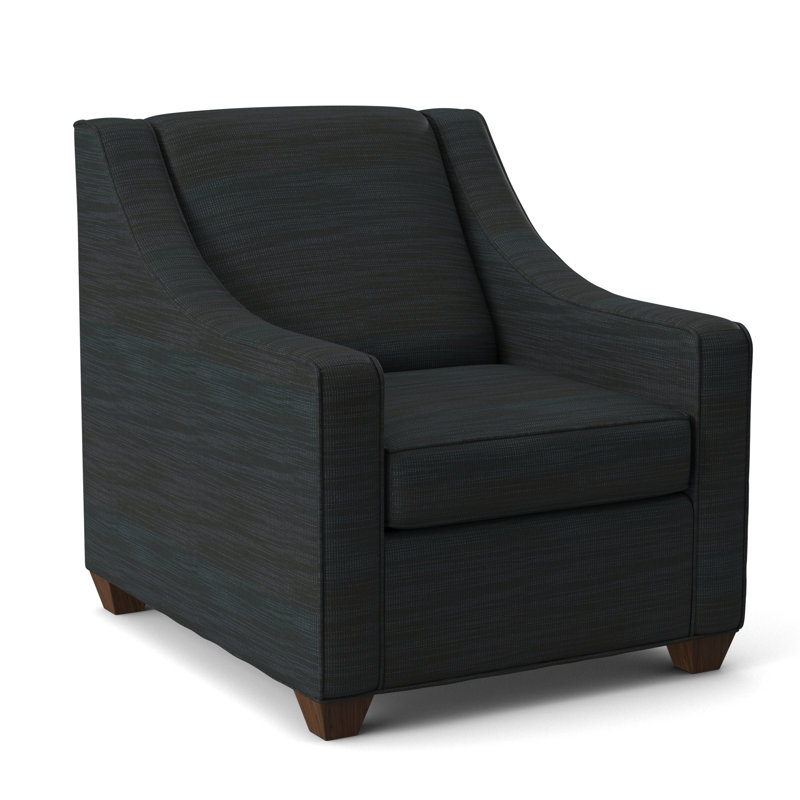 Fauteuil l 31 po Phillips, Noyer Montana, Bleu minuit Ridgecrest