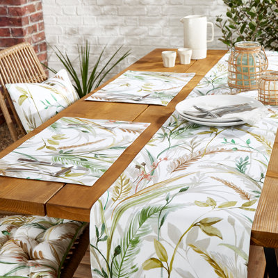 Burhanettin Cotton Blend Floral Rectangle Placemat