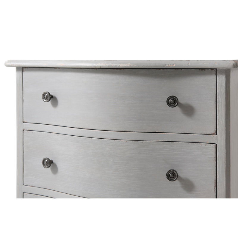Tavel 3 - Drawer Solid Wood Nightstand, Elsa