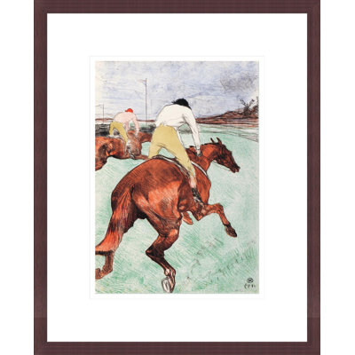 «The Jockey» (Le Jockey) par Henri de Toulouse-Lautrec, impression giclée encadrée