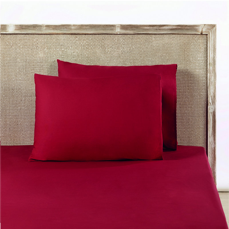 Taie d'oreiller 100% coton Cvijeta, Rouge tuile