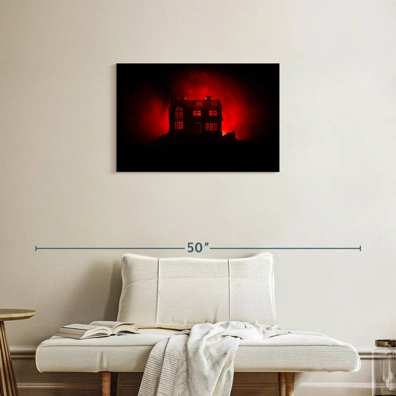 Hitzel Gothic Ghost House, 20" H x 30" W