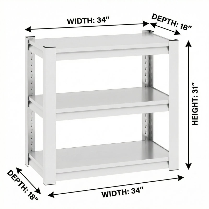 Support d'aquarium à hauteur réglable de 34 po à 3 niveaux avec tablettes de rangement, support d'aquarium en métal pour aquarium de 20 à 30 gallons, blanc
