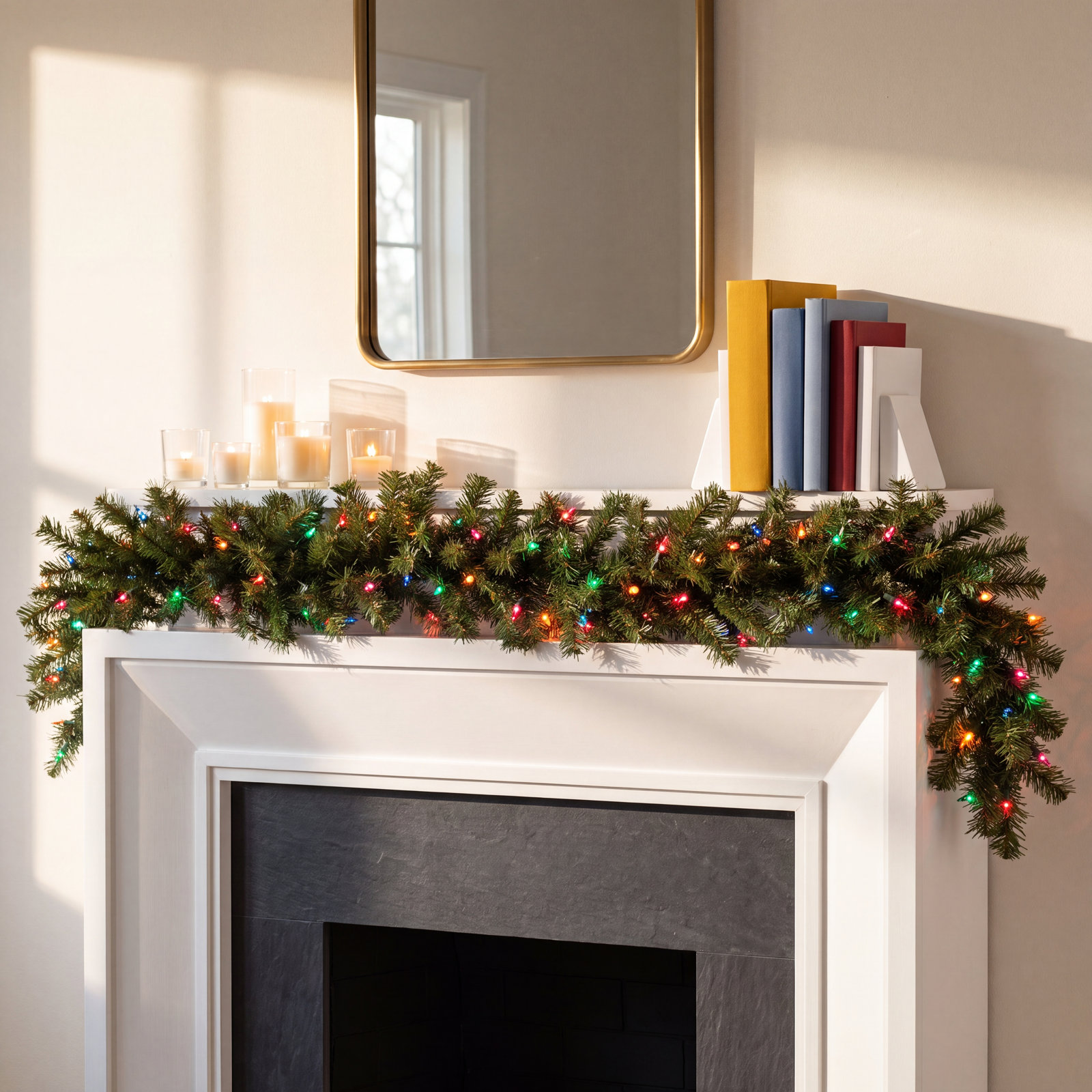 108" Pre-Lit Fir Christmas Garland