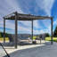 Pergola escamotable d'extérieur avec auvent