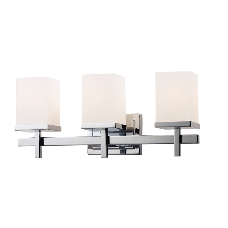 Éclairage pour meuble-lavabo à intensité variable Ghadir, Chrome poli, 4
