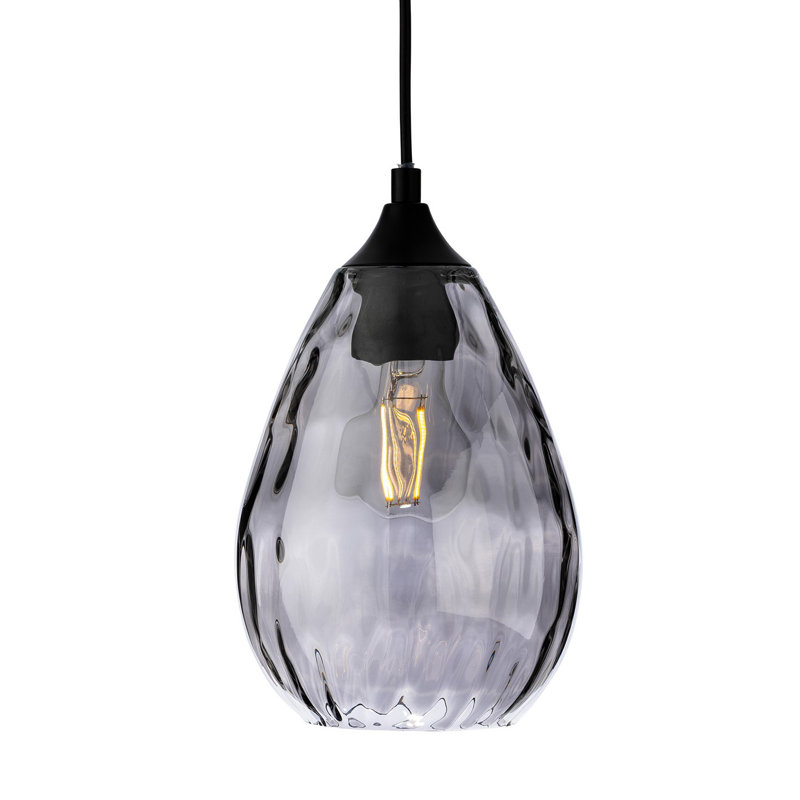 1 - Light Black Kitchen Island Pendant, Grey 