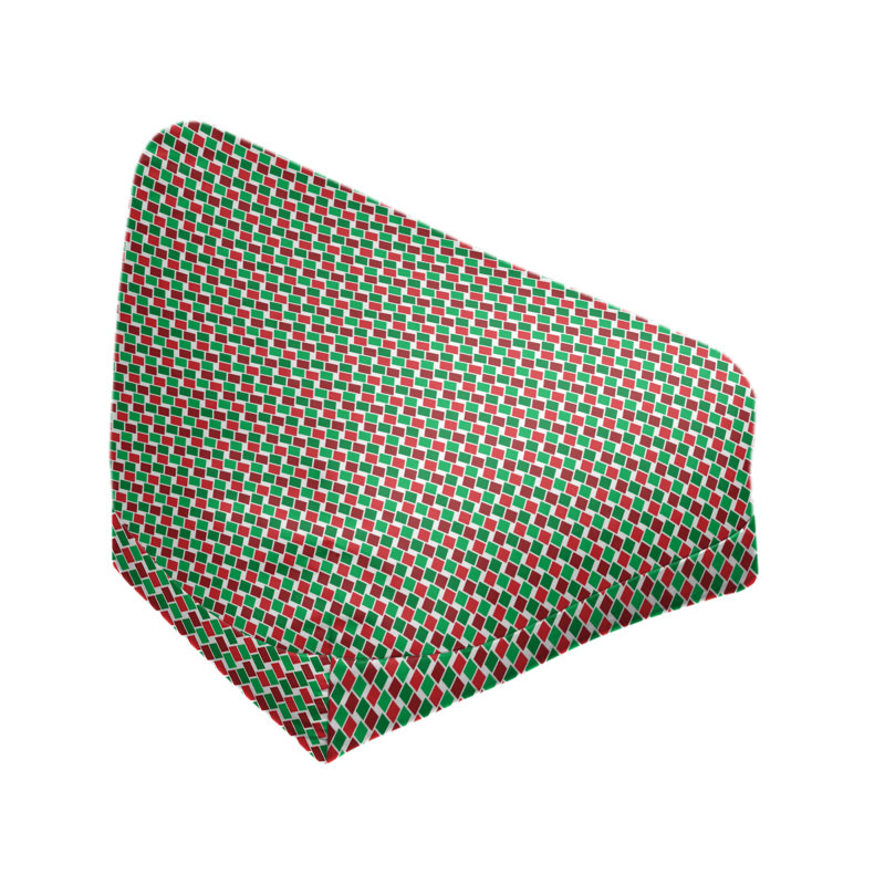 Fauteuil à billes et méridienne standard, Wine Red/Green, H 25 po x l 27 po x P 30 po