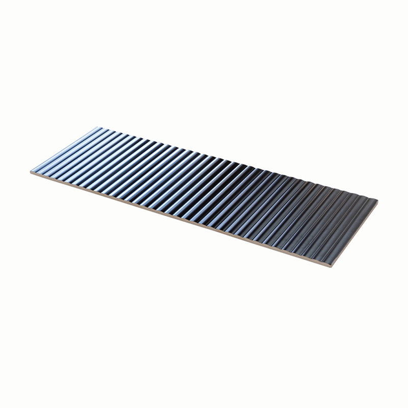 Imprint 12" x 35" Ceramic Marble Look Wall & Floor Tile, Black