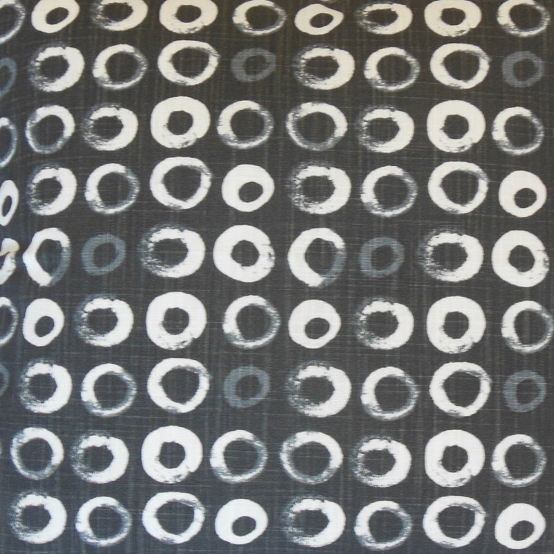 Coussin en coton Frona, Hauteur (20 po) x largeur (20 po), Encre