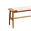 Ensemble de table et chaises design en chêne naturel, convenant à la salle à manger, à la chambre à coucher et à la salle de bain (blanc)-1298187480
