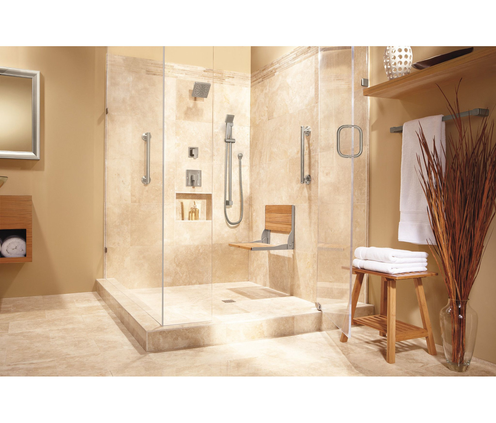 90 Degree Posi-Temp Shower Trim Kit, Valve Required, Brushed Nickel