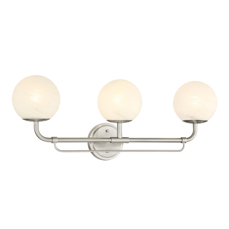 Meuble-lavabo 3 lumières 28 po Whitehall, Argent argent