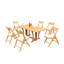 Surfliner Outdoor 7 - Piece Teak Dining Set