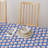 Rectangular Tablecloth, 100% Cotton, 52X104", Baseballs Blue-1024715836