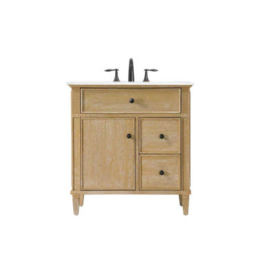 Meuble-lavabo 32 po Bordeaux