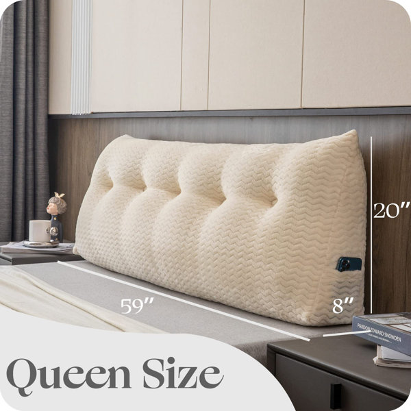 Polyester Backrest Pillow Cover & Insert Wendes Kem Size: King