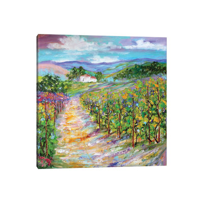 Original Oil Painting Napa Valley California 1 Piece Wrapped Canvas Painting