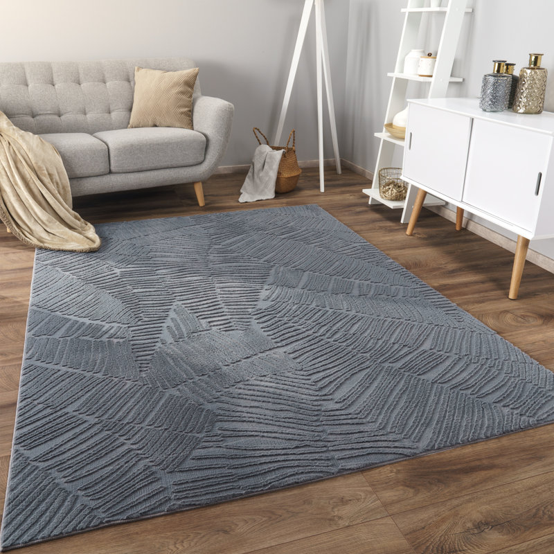 Lynell Geometric Area Rug, Rectangular 160cm x 220cm, Light Beige